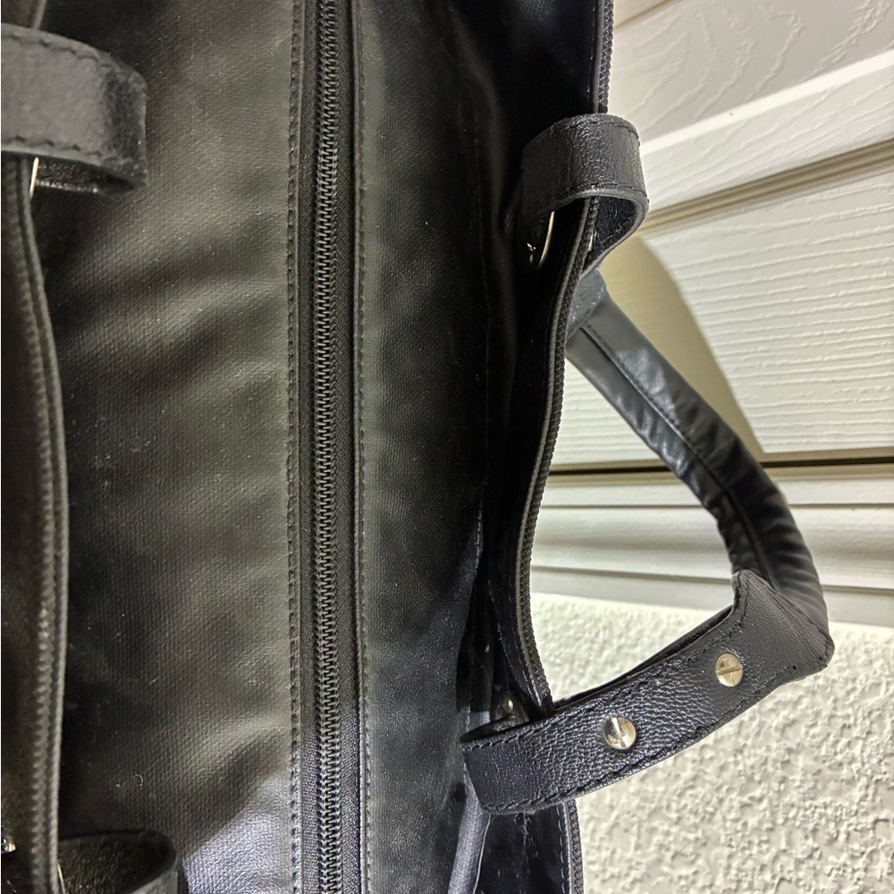 Black Quilted Tote Bag - Picture 5 of 7